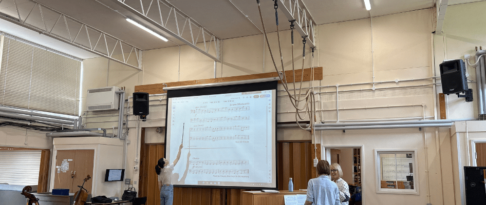 image of newly installed sound system installation